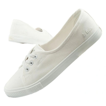 Lee Cooper shoes women's sneakers sporty white slip-on ballet flats
