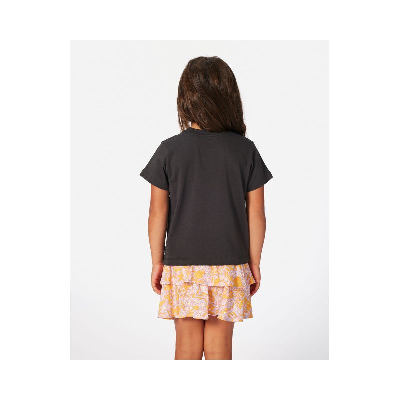RIP CURL Rainbow Tropics Art Tee - Girl Black