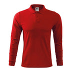 Polo shirt Malfini Single J. LS M MLI-21107 red Clothing/Lifestyle/T-shirts/Malfini Malfini