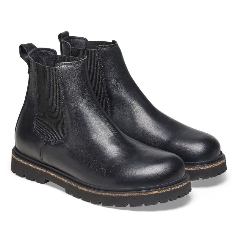 Birkenstock Highwood Slip On M LENA Black men's Chelsea boots made of genuine leather (1025764) In preparation Your Sports Performance