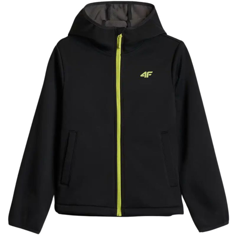 4F Boys' M598 Softshell Jacket Deep Black 4FJWAW26TSOFM598 20S