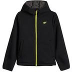 4F Boys' M598 Softshell Jacket Deep Black 4FJWAW26TSOFM598 20S