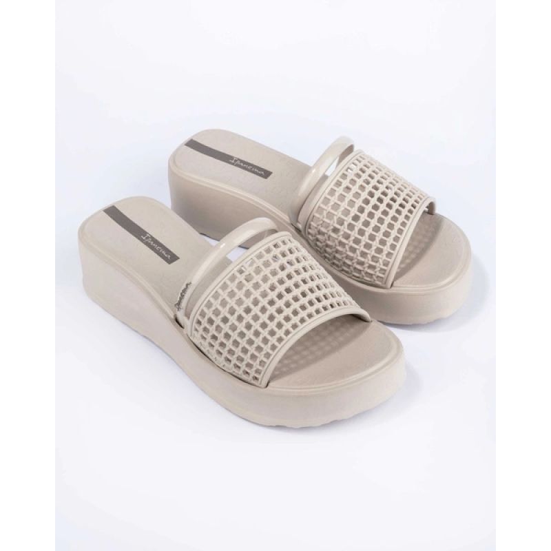 Ipanema women's flip-flops Essence beige platmorma fashionable Ipanema
