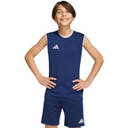 adidas Entrada 26 Sleeveless Jersey Kids' Shirt Navy KB3936