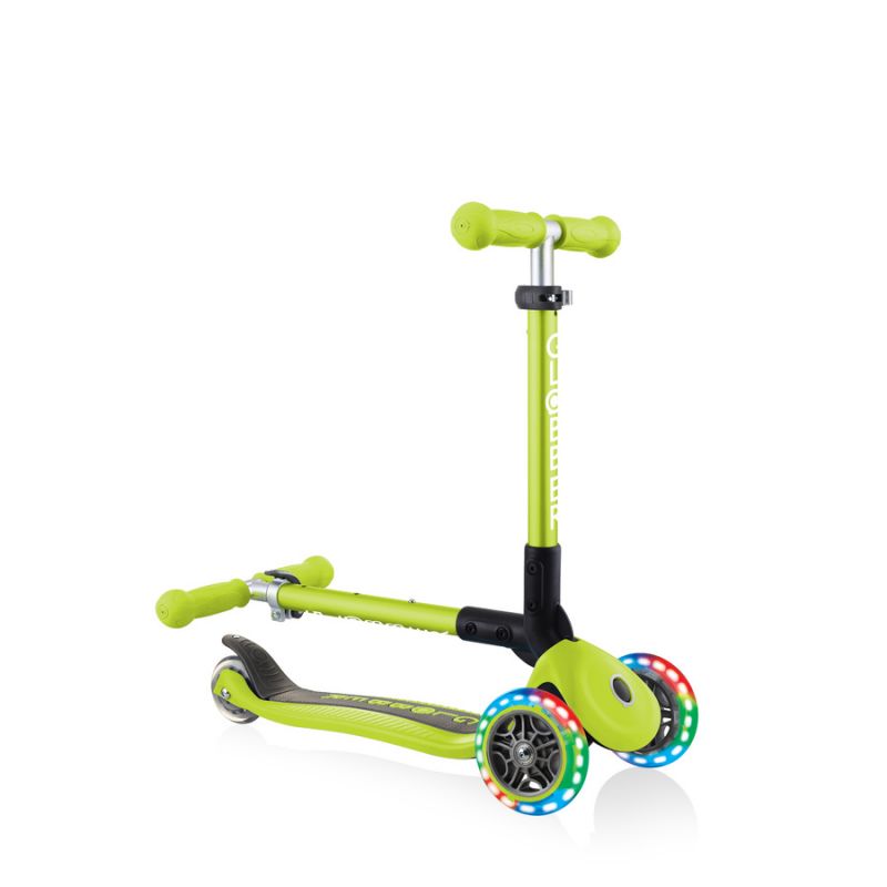 3-wheel scooter Globber Foldable Lights Lime Green Jr 437-106 Accessories/Skating/Hulajnogi Your Sports Performance