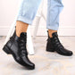 Insulated flat-heeled ankle boots Jezzi W JEZ412A, black Footwear/Outdoor/Jezzi Your Sports Performance