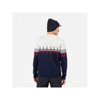 ROSSIGNOL PATTERNED CN SWEATER navy blue