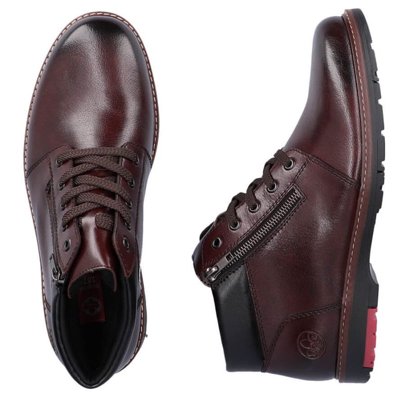 Comfortable leather boots insulated with wool Rieker M RKR625 brown Footwear/Outdoor/Rieker Your Sports Performance