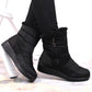 Insulated snow boots with a zipper NEWS W EVE377A black Footwear/Outdoor/News Your Sports Performance