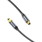 Vention Braided Optical Audio Cable with Aluminum Connector, 5m, Black Kable i adaptery/Kable optyczne Your Sports Performance