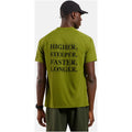 Men's short-sleeve ODLO T-shirt crew neck S/S ESSENTIAL PRINT, green