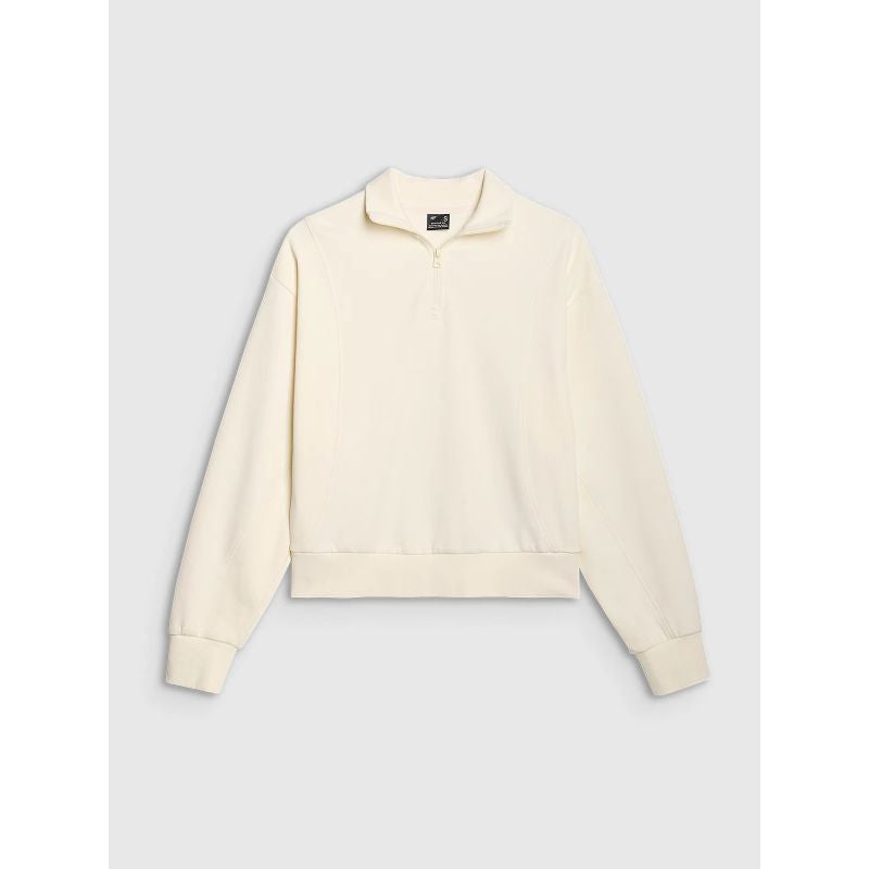 Women's sweatshirt without a hood, open, 4F4FWSS25TSWSF1545-11S *Kategoria tymczasowa Your Sports Performance