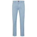 Hugo Boss men's slim-fit trousers in stretch cotton gabardine, light blue (50468314-451) In preparation Your Sports Performance