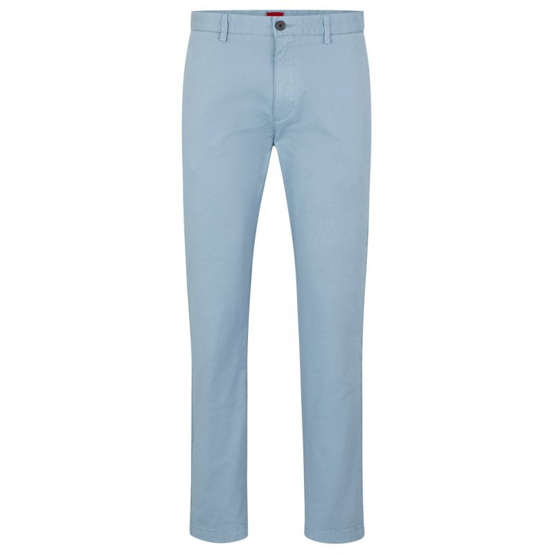 Hugo Boss men's slim-fit trousers in stretch cotton gabardine, light blue (50468314-451) In preparation Your Sports Performance