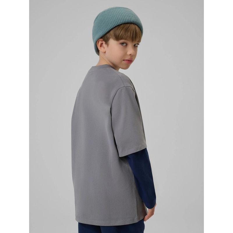 Boy's longsleeve loose with print 4F 4FJRSS26TLONM631-24S 4f