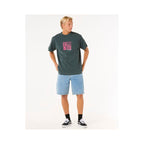 RIP CURL Raw Energy Zine Tee T-Shirt, turquoise