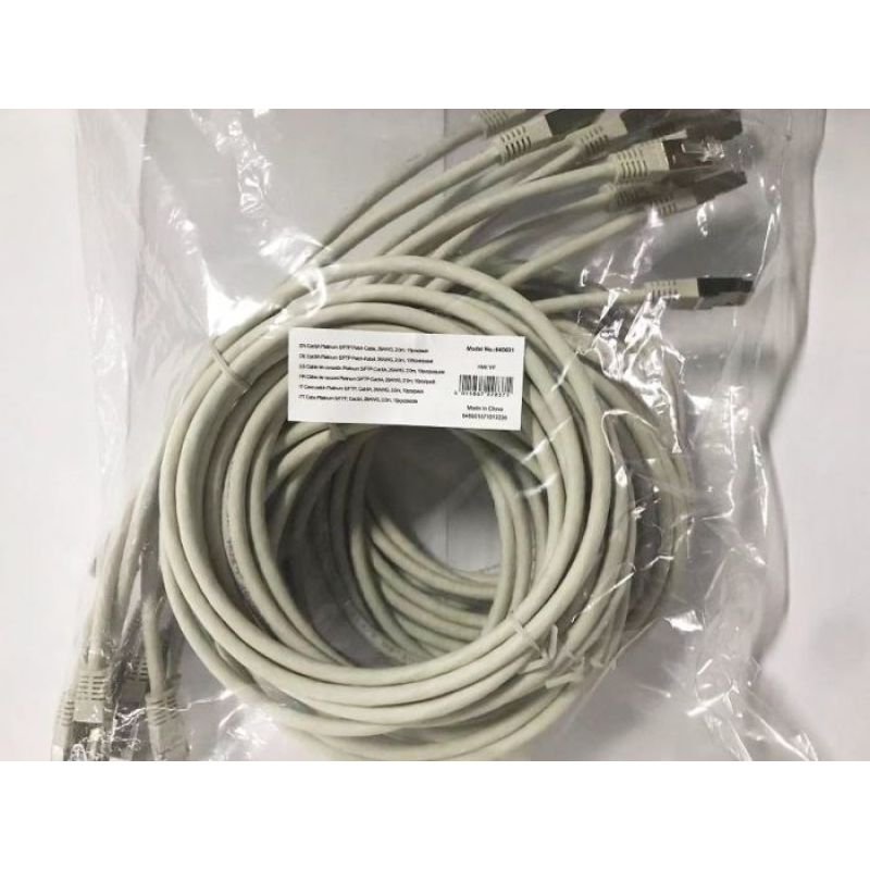 Equip Cat6A Patch Cable 10pcs S/FTP 2xRJ45 2.00m Platinum Gray Kable, gniazda i wtyki/Patchcable Your Sports Performance