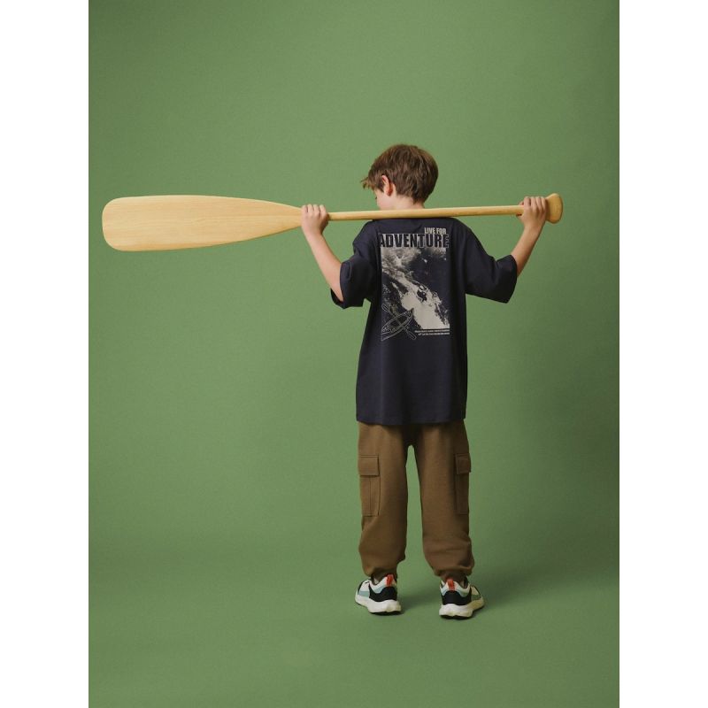Boys' cargo sweatpants 4F 4FJRSS26TTROM1882-82S