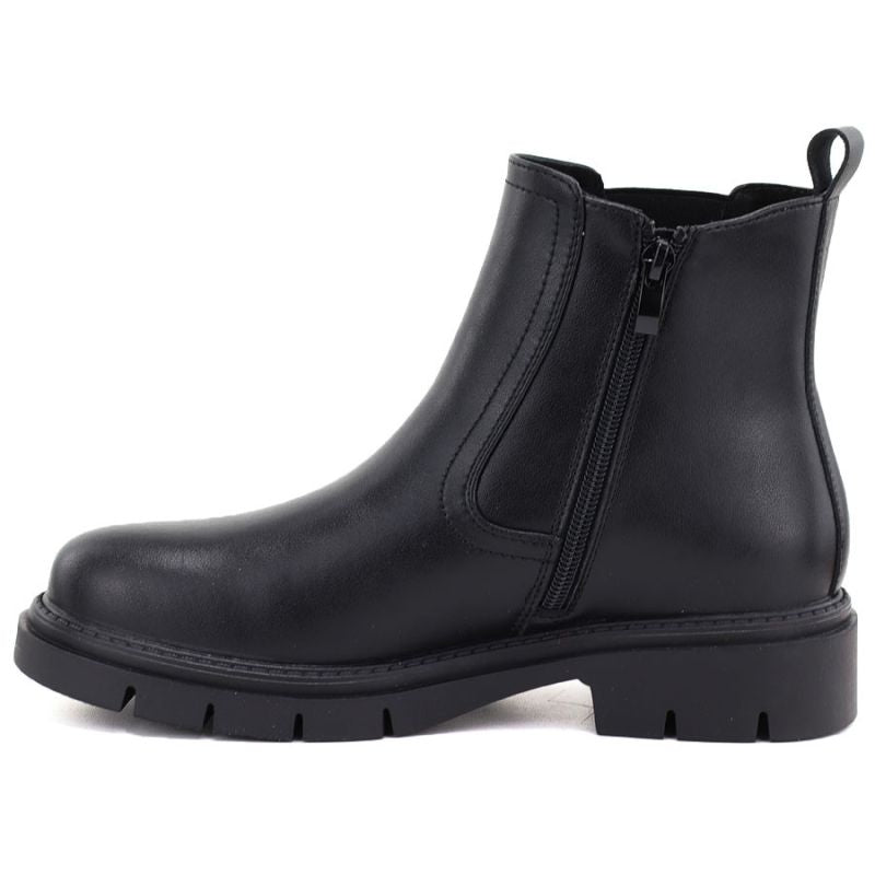 Women's leather ankle boots, black Sergio Leone BT-01-S