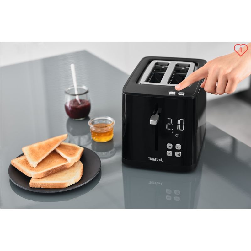 Tefal TT6408 Toaster 2 Slices Black 850 W AGD - Produkty/Tostery Your Sports Performance