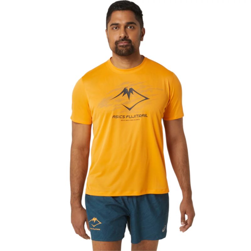 Asics Fujitrail Logo SS Top M 2011C981-800 T-shirt Clothing/Training Asics
