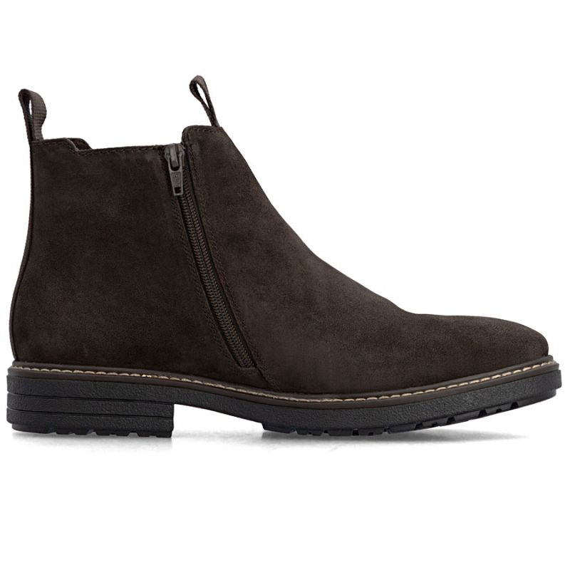 Men's brown insulated leather Chelsea boots Rieker 33180-28