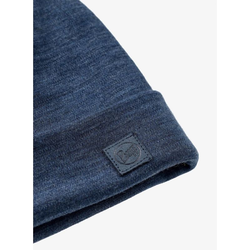 BUFF MERINO HEAVYWEIGHT BEANIE SOLID INDIGO Odzież militarna/Nakrycia głowy Your Sports Performance