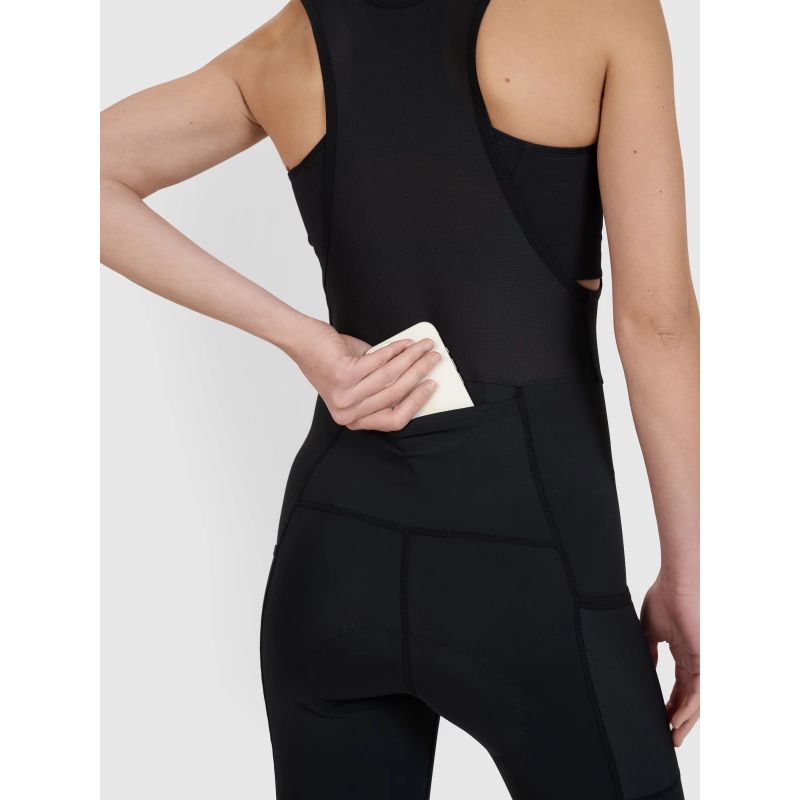 Women's cycling leggings with gel-foam padding and suspenders 4F 4FWSS25TFTIF331-20S *Kategoria tymczasowa Your Sports Performance