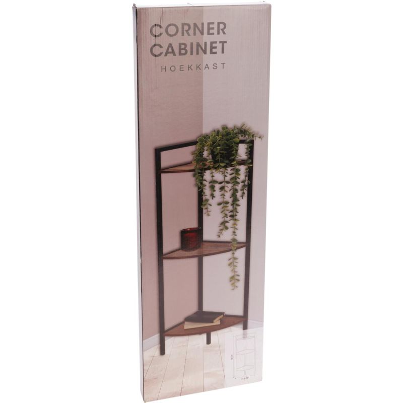 METAL CORNER SHELVING UNIT 3 SHELVES 23.5x23.5x76CM Home and Garden/Equipment Your Sports Performance
