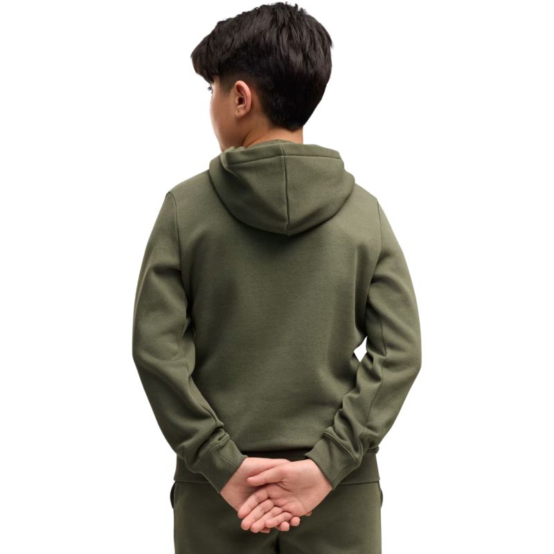 Puma ESS Small No. 1 Logo Centered Hoodie for Kids Khaki 692976 86