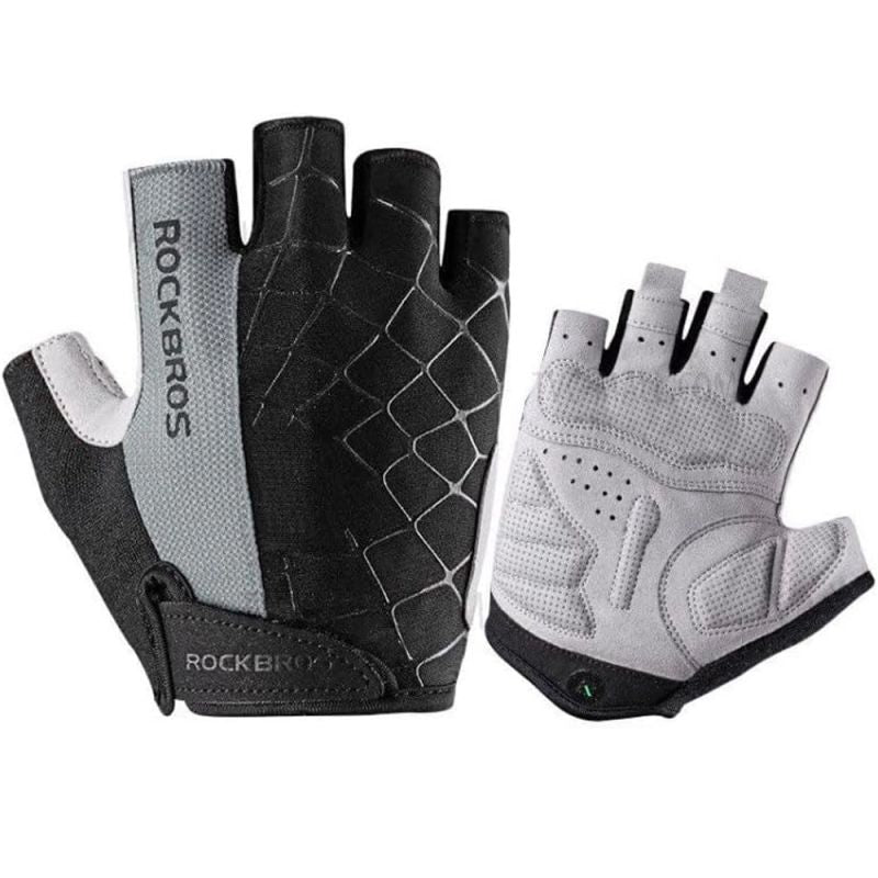Rockbros S109GR cycling gloves, size M - gray Rockbros