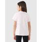 Girls' regular T-shirt with print 4F 4FJRSS25TTSHF2585-12S *Kategoria tymczasowa Your Sports Performance