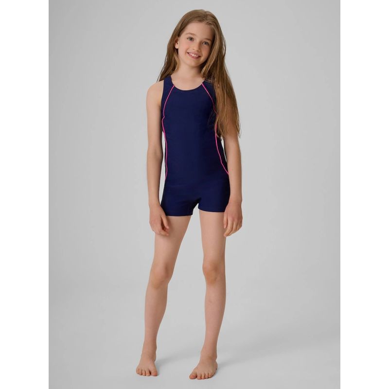 Girls' one-piece swimsuit 4F 4FJRSS26USWSF148-31S