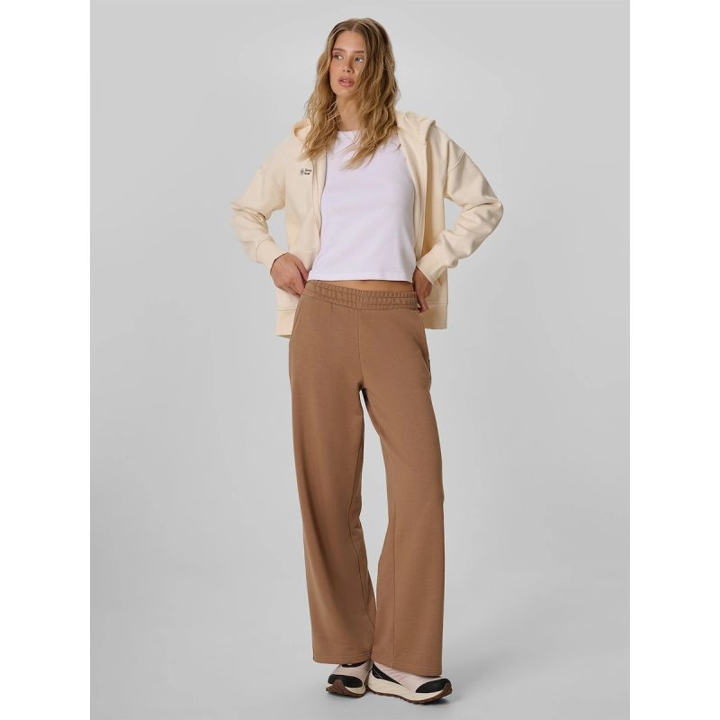 Women's wide-leg sweatpants 4F 4FRAW26TTROF2105-82S