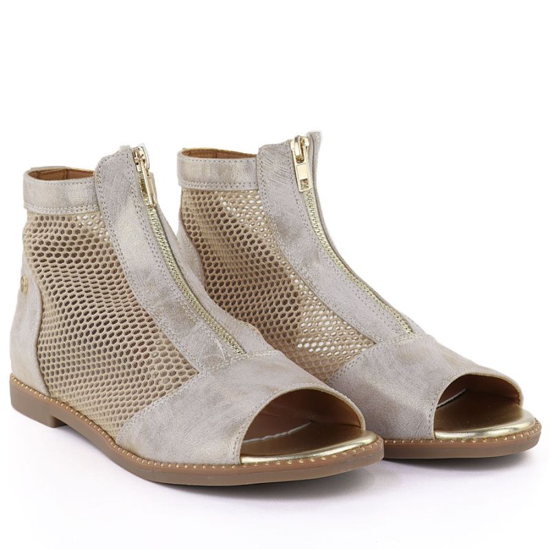 Women's summer ankle boots, openwork gold, Jezzi RMR24148-5 To be categorized Your Sports Performance