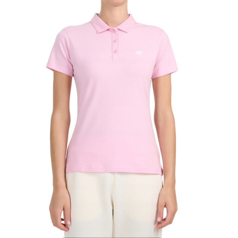 Women's polo shirt 4F F0768 light pink 4FWMM00TPTSF0768 56S