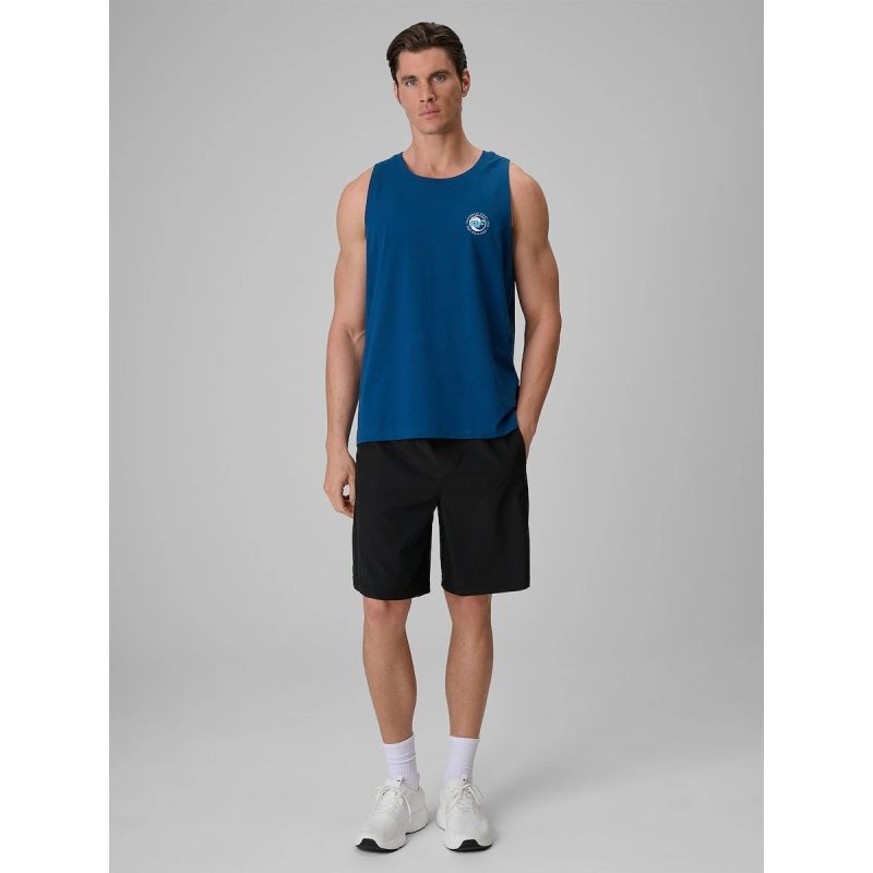 Men's regular sleeveless T-shirt with print 4F 4FRSS26TSLEM366-10S 4f