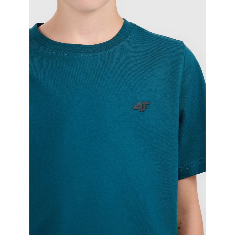 Boy's cotton T-shirt 4F 4FJWAW26TTSHM3507-40S