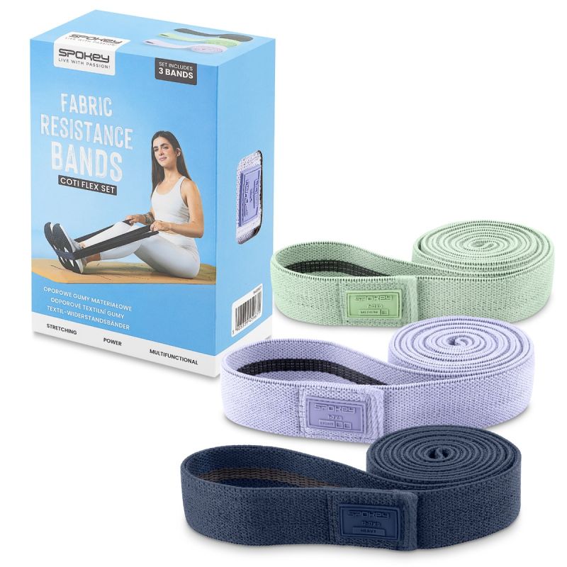 Set of 3 Spokey COTI FLEX SET fabric resistance bands In preparation Your Sports Performance