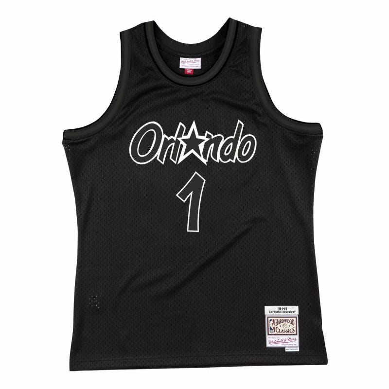 Mitchell & Ness White Logo Swingman NBA Orlando Magic Penny Hardaway T-Shirt - SMJYLF19014-OMABLCK94AHA Odzież/Odzież na co dzień Your Sports Performance