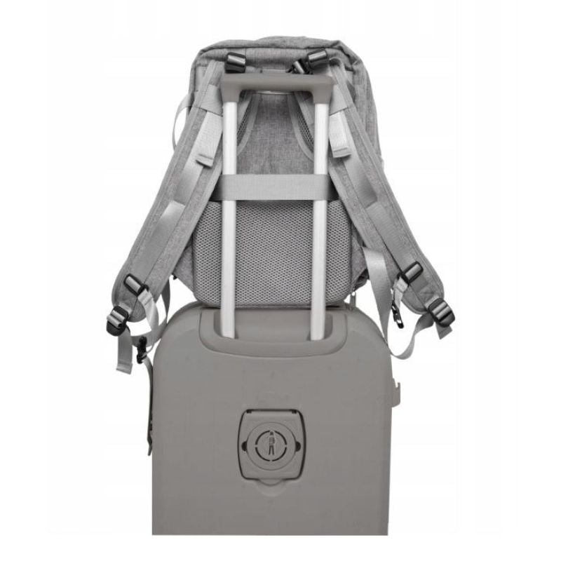 NOVEEN CTB410 Gray Cabin Travel Backpack 40x20x25 Bagaż/Plecaki Your Sports Performance