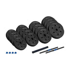 Bituminous adjustable dumbbells with connector 2x15kg REBEL ACTIVE In preparation Your Sports Performance