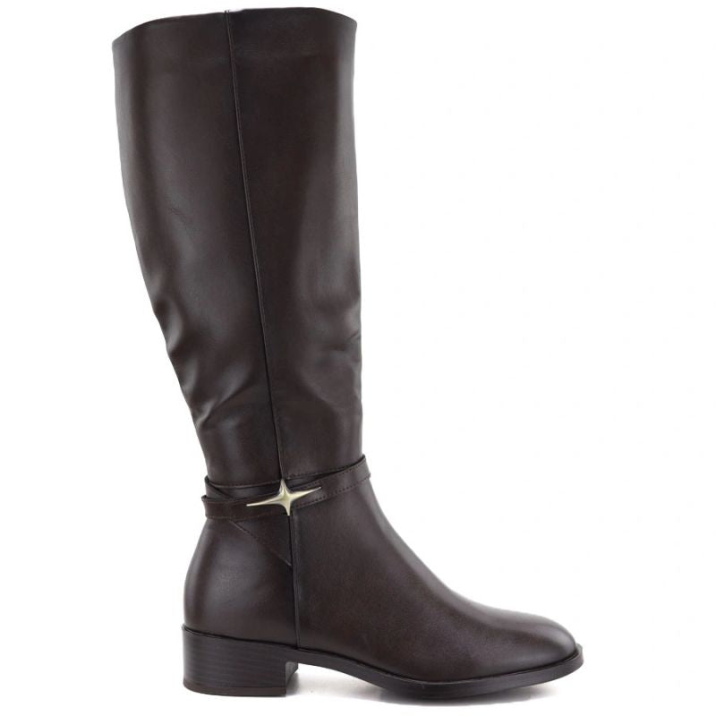 Chocolate Brown Women’s Officer Boots Potocki SZ12862