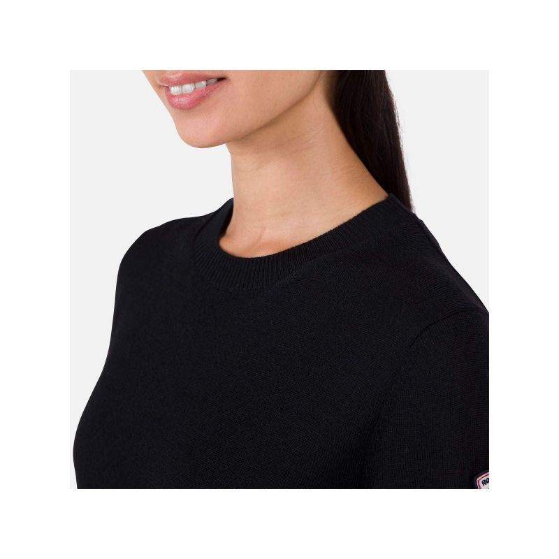 Rossignol W Corporate Crew Neck Sweater Black Rossignol