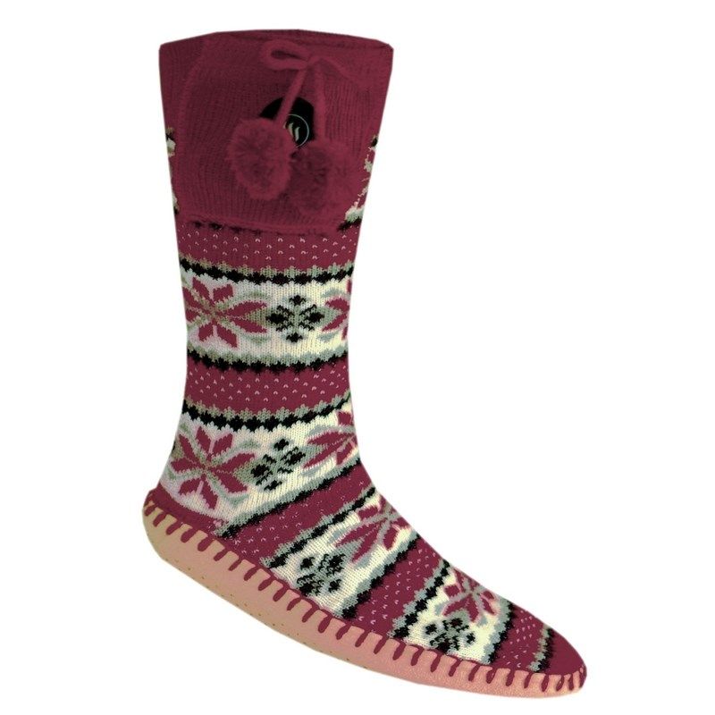 GLOVII HEATED SLIPPERS WITH SOCKS, SIZE 40-44, NORWEGIAN PATTERN, BATTERIES AND CHARGING CABLE INCLUDED, GQ5L Footwear Your Sports Performance