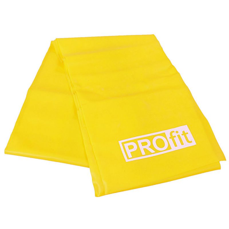 Fitness rubber PROFIT LONG LIGHT 200x15x0,35cm yellow DK 2227 Accessories/Training equipment Your Sports Performance