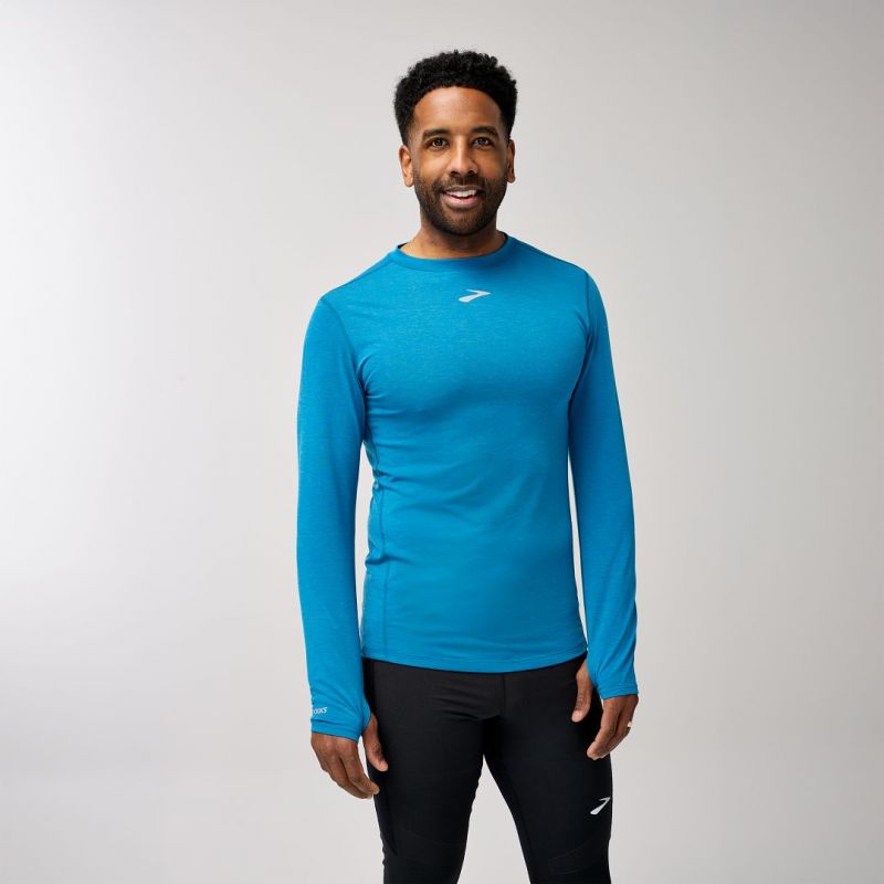 High Point Long Sleeve Men's Running Sweatshirt Blue Import z Brooks/Brooks/Bluzy Your Sports Performance