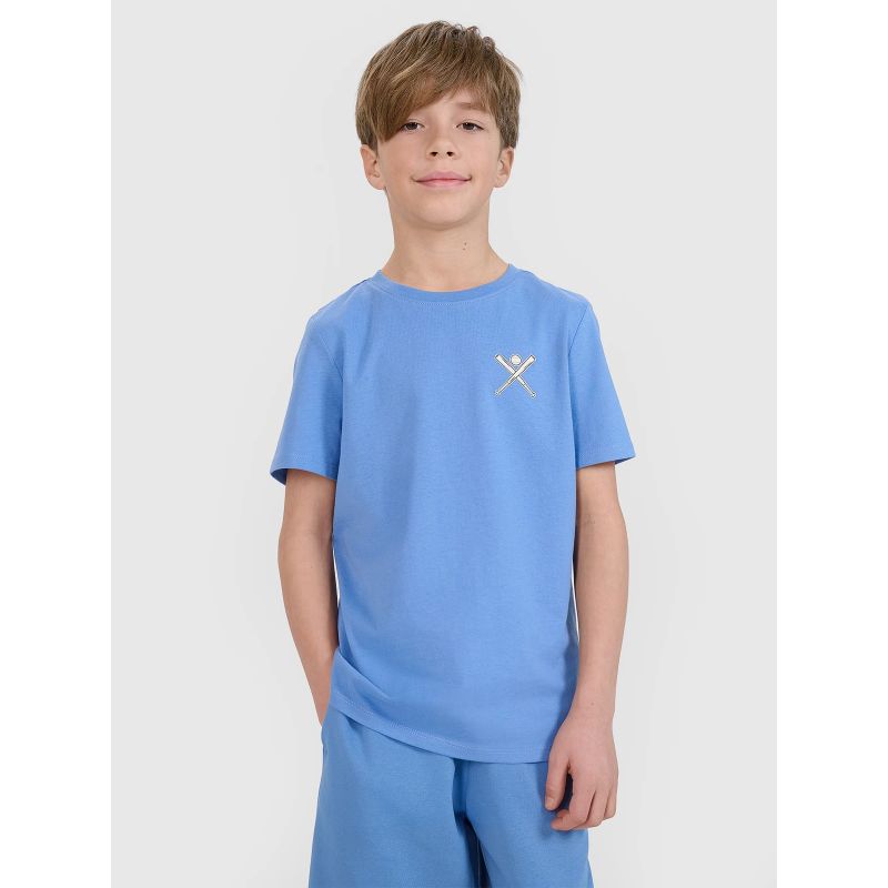 Boy's regular printed T-shirt 4F 4FJRSS25TTSHM2642-33S *Kategoria tymczasowa Your Sports Performance