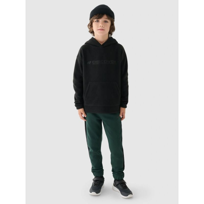Boys' regular hooded fleece 4F Junior 4FJWAW24TFLEM213-20S *Kategoria tymczasowa Your Sports Performance