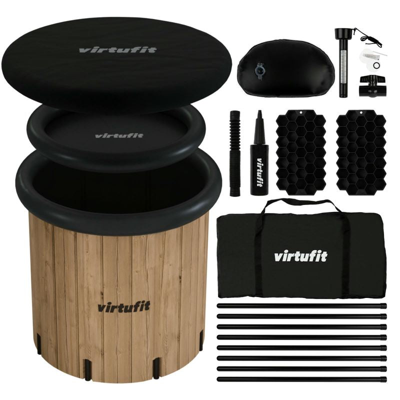 VIRTUFIT ICE BATH XXL - 375 LITERS - IMITATION WOOD - WITH ACCESSORIES In preparation Your Sports Performance